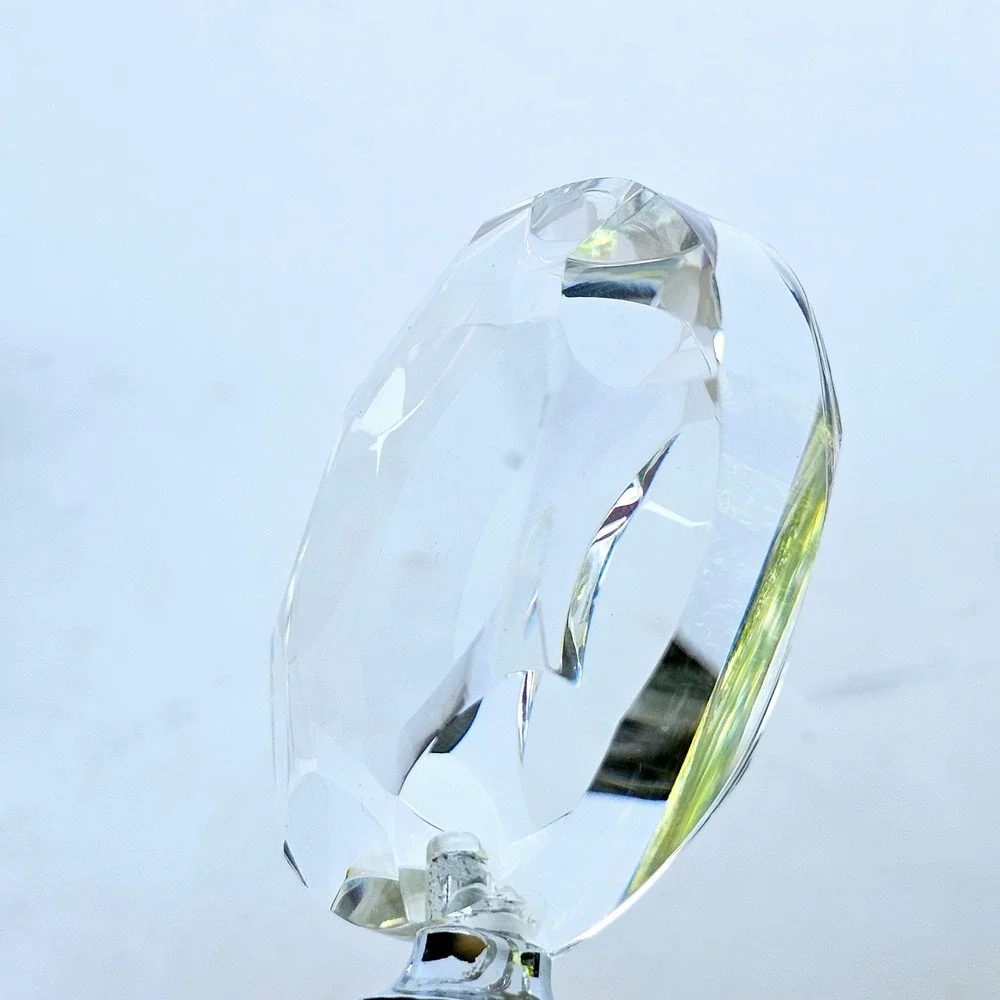 Pottery Barn Set of 2 Clear Crystal Glass Wine Stoppers Bottle Cork - M851.1‎